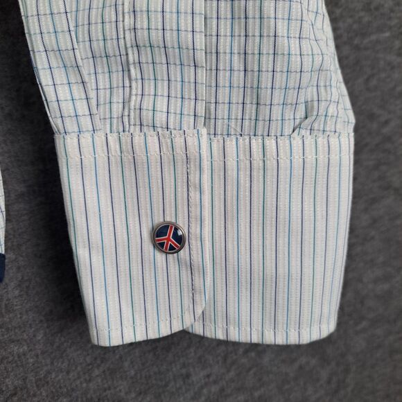 John Lennon English Laundry Shirt Mens L Button Long Sleeve Flip Cuff Inspired - Picture 6 of 14